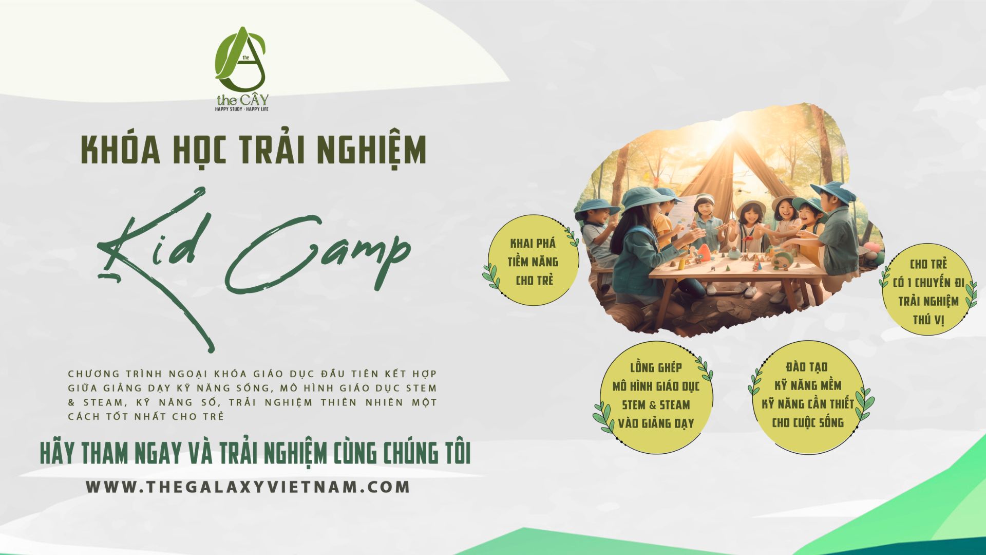 Khám phá Kids Camp: Kỳ nghỉ sáng tạo và phát triển cho trẻ em từ 8 đến 15 tuổi